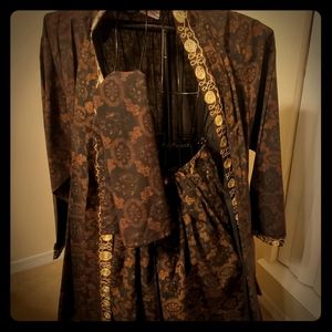Vintage African shirt, jacket & head wrap.